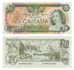 1979 -  1979 20-DOLLAR NOTE, CROW/BOUEY (VF)