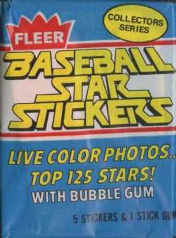 1981 BASEBALL -  FLEER - COLLECTOR SERIES STAR STICKERS