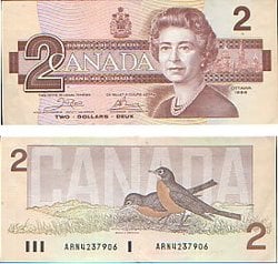 1986 -  1986 2-DOLLAR NOTE, CROW/BOUEY (AU)