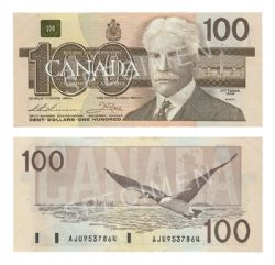 1988 -  1988 100-DOLLAR NOTE, THIESSEN/CROW (EF)
