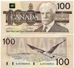 1988 -  1988 100-DOLLAR NOTE, THIESSEN/CROW