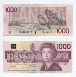 1988 -  1988 1000-DOLLAR NOTE, THIESSEN/CROW (F)