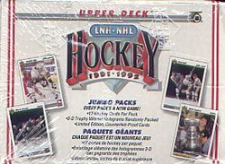 1991-92 HOCKEY -  UPPER DECK FRENCH JUMBO BOX (24-PACKS BOX)