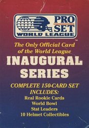 1991 FOOTBALL -  PRO SET WLAF 150 SET (150 CARDS)