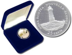 1992 COMMEMORATIVE QUARTERS -  SEPTEMBER: NOVA SCOTIA - SILVER -  1992 CANADIAN COINS 09