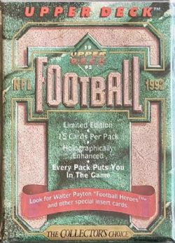 1992 FOOTBALL -  UPPER DECK SERIES 1 - HOBBY PACK