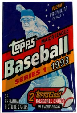 1993 BASEBALL -  TOPPS SERIES 1 - CELLO PACK