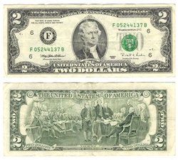 1995 -  UNITED STATES 2-DOLLAR BILL