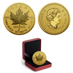 1MAPLE LEAVES -  40TH ANNIVERSARY OF THE GOLD MAPLE LEAF (GML) -  2019 CANADIAN COINS