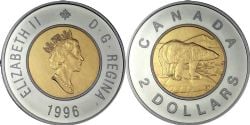 2-DOLLAR -  1996 2-DOLLAR -  PIÈCES DU CANADA 1996