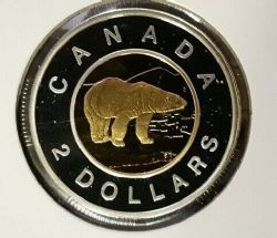 2-DOLLAR -  1997 2-DOLLAR - MAT BEAR (PR) -  PIÈCES DU CANADA 1997