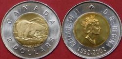 2-DOLLAR -  2002 2-DOLLAR -  PIÈCES DU CANADA 2002