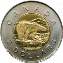 2-DOLLAR -  2003 NEW EFFIGY 2-DOLLAR (BU) -  PIÈCES DU CANADA 2003