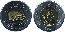 2-DOLLAR -  2004 2-DOLLAR (BU) -  2004 CANADIAN COINS