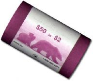 2-DOLLAR -  2005 2-DOLLAR ORIGINAL ROLL (SPECIAL WRAPPING) -  2005 CANADIAN COINS