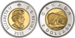 2-DOLLAR -  2005 2-DOLLAR (PR) -  PIÈCES DU CANADA 2005