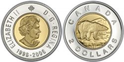 2-DOLLAR -  2006 2-DOLLAR DOUBLE DATE (PR) -  2006 CANADIAN COINS