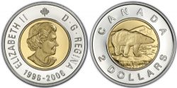 2-DOLLAR -  20062-DOLLAR DOUBLE DATE (PR) -  PIÈCES DU CANADA 2006