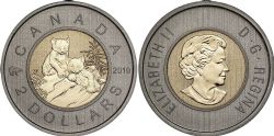 2-DOLLAR -  2010 2-DOLLAR - YOUNG WILDLIFE: YOUNG LYNX (SP) -  2010 CANADIAN COINS