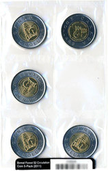 2-DOLLAR -  2011 2-DOLLAR - PARKS CANADA - SET OF FIVE COINS -  2011 CANADIAN COINS