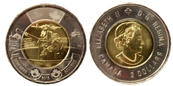 2-DOLLAR -  2016 2-DOLLAR - BATTLE OF THE ATLANTIC -  BRILLIANT UNCIRCULATED (BU) -  2016 CANADIAN COINS