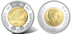 2-DOLLAR -  2017 2-DOLLAR - CANADA 150 (BU) -  2017 CANADIAN COINS