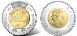 2-DOLLAR -  2017 2-DOLLAR - CANADA 150 (CIRCULATED) -  2017 CANADIAN COINS