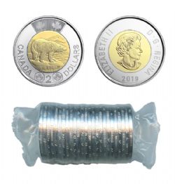 2-DOLLAR -  2019 CLASSIC 2-DOLLAR ORIGINAL ROLL -  2019 CANADIAN COINS