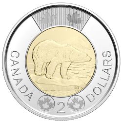 Brilliant Uncirculated 2017 Canada Vimy Ridge 2 Dollars From Mint's Roll 