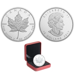 2-OUNCE SILVER MAPLE LEAVES -  ICONIC MAPLE LEAF -  2017 CANADIAN COINS 01