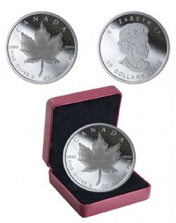 2-OUNCE SILVER MAPLE LEAVES -  PULSATING MAPLE LEAF -  2020 CANADIAN COINS 04