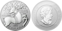 20$ FOR 20$ -  THE MAGICAL REINDEER -  2012 CANADIAN COINS 06