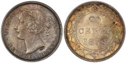 20-CENT -  1873 20-CENT -  1873 NEWFOUNFLAND COINS