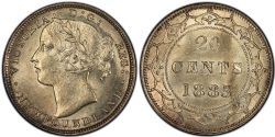 20-CENT -  1885 20-CENT -  1885 NEWFOUNFLAND COINS