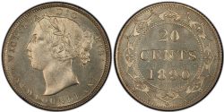 20-CENT -  1890 20-CENT -  1890 NEWFOUNFLAND COINS