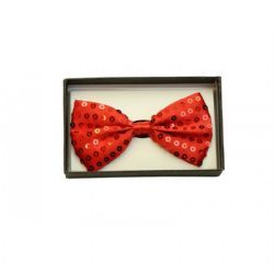 20'S -  BOW TIE - SEQUIN RED