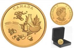 200 DOLLARS -  100TH ANNIVERSARY OF THE DISCOVERY OF INSULIN -  2021 CANADIAN COINS