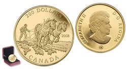 200 DOLLARS -  AGRICULTURE TRADE -  2008 CANADIAN COINS