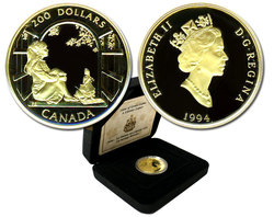 200 DOLLARS -  ANNE OF GREEN GABLES -  1994 CANADIAN COINS