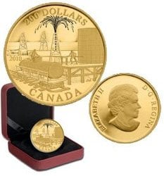 200 DOLLARS -  PETROLEUM AND OIL TRADE -  2010 CANADIAN COINS
