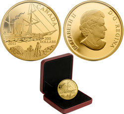 200 DOLLARS -  S.S. BEAVER -  2011 CANADIAN COINS
