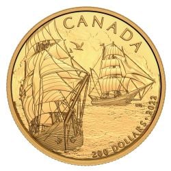 200 DOLLARS -  TALL SHIPS - BRIGANTINE -  2022 CANADIAN COINS 01
