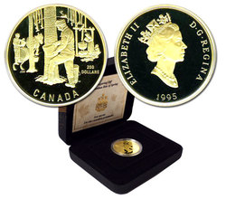 200 DOLLARS -  THE SUGAR BUSH -  1995 CANADIAN COINS