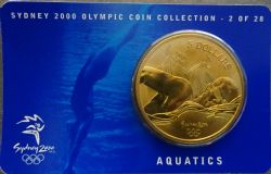 2000 SUMMER OLYMPICS SYDNEY -  AQUATICS -  2000 AUSTRALIAN COINS 02