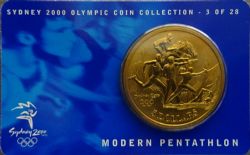 2000 SUMMER OLYMPICS SYDNEY -  MODERN PENTATHLON -  2000 AUSTRALIAN COINS 03