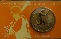 2000 SUMMER OLYMPICS SYDNEY -  SOFTBALL -  2000 AUSTRALIAN COINS 16