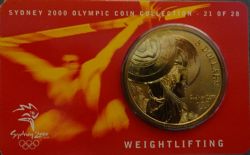 2000 SUMMER OLYMPICS SYDNEY -  WEIGHTLIFTING -  2000 AUSTRALIAN COINS 21