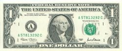 2001 -  2001 1-DOLLAR NOTE OF THE UNITED STATES