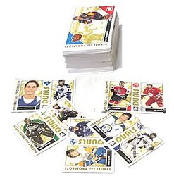 2007-08 HOCKEY -  HEROES AND PROSPECTS COMPLETE BASE SET (100 CARDS)