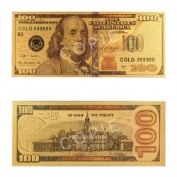 2009 -  COPY OF THE UNITED STATES 2009 100-DOLLAR BILL (PURE GOLD PLATED)